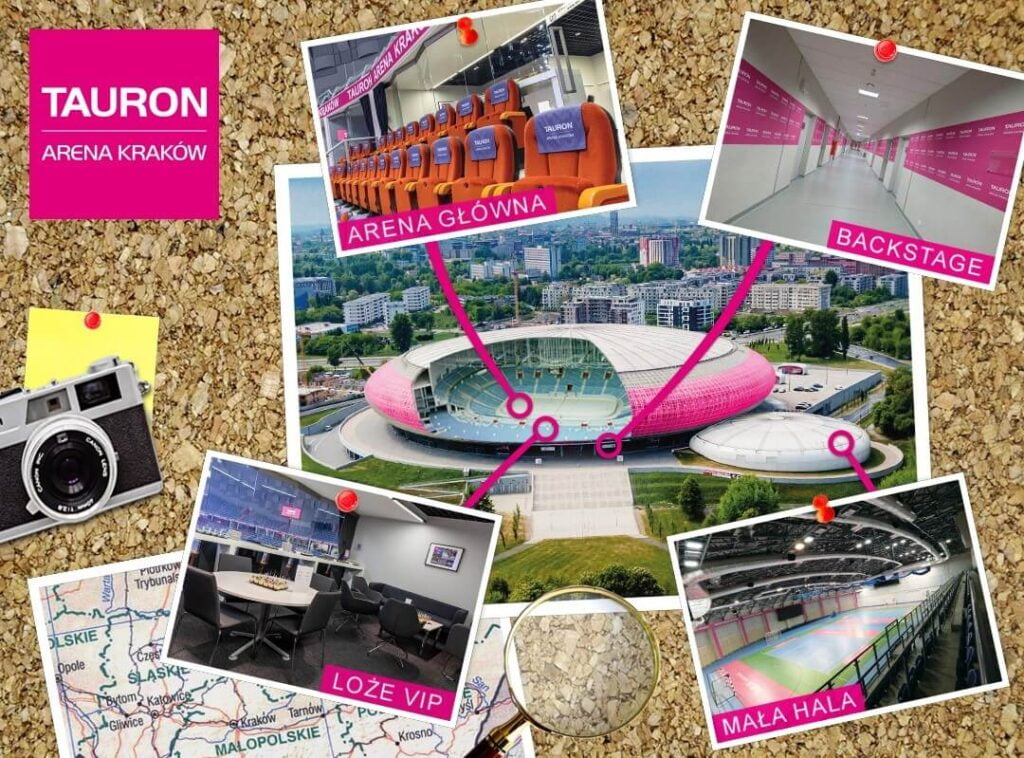 Tauron Arena Kraków 5zl Zwiedzanie - baner reklamowy